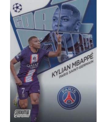 Topps Chrome Stadium Club UEFA Club Competitions 2022-2023 Goal Force Kylian Mbappé (Paris Saint-Germain)